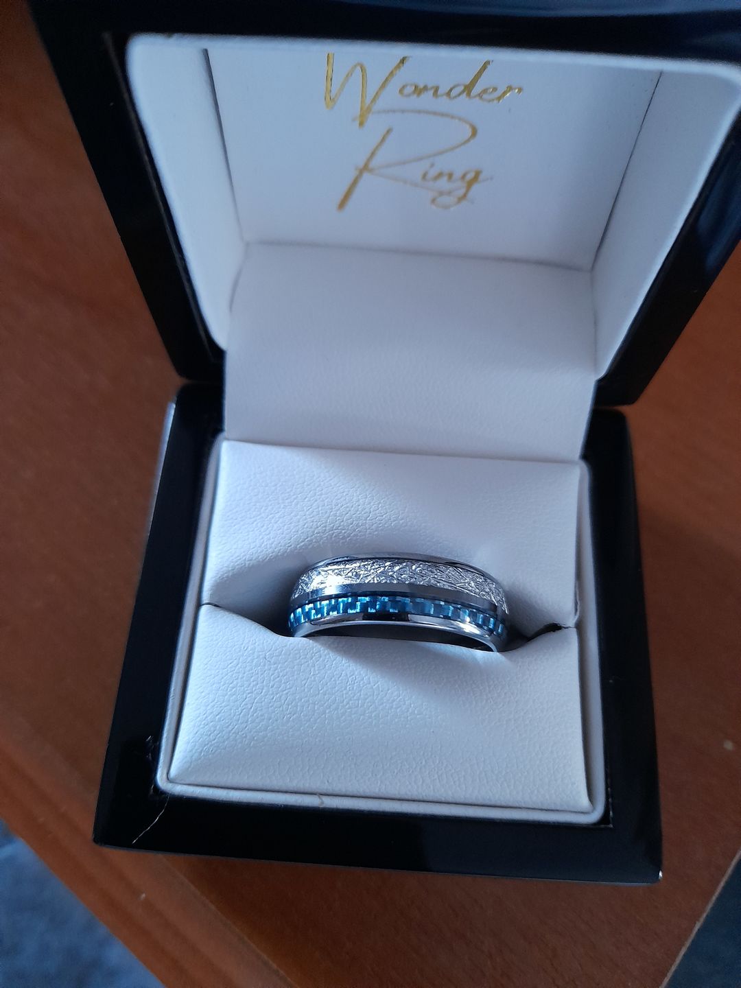 Customer photo review of The Steely Blue 8mm Wonder Ring