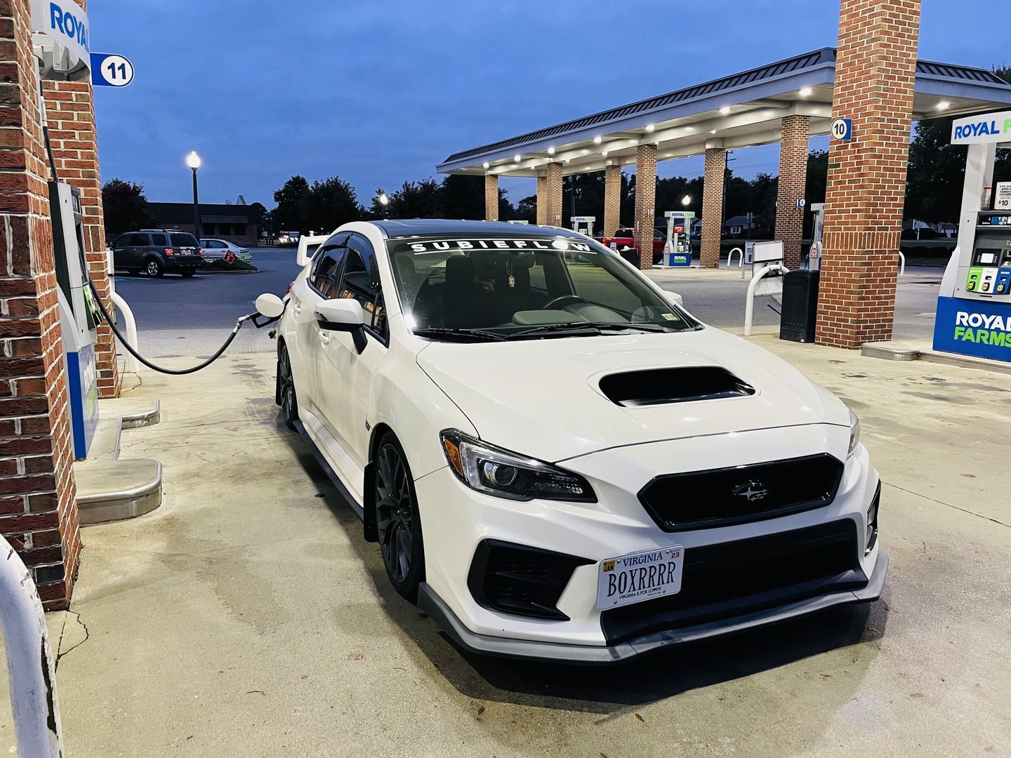 Customer photo review of SubieFlow Windshield Banners