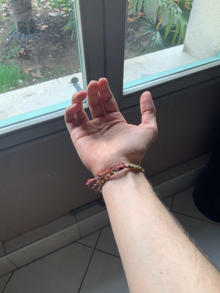 Customer photo review of Tibetan Lucky Copper Bracelet