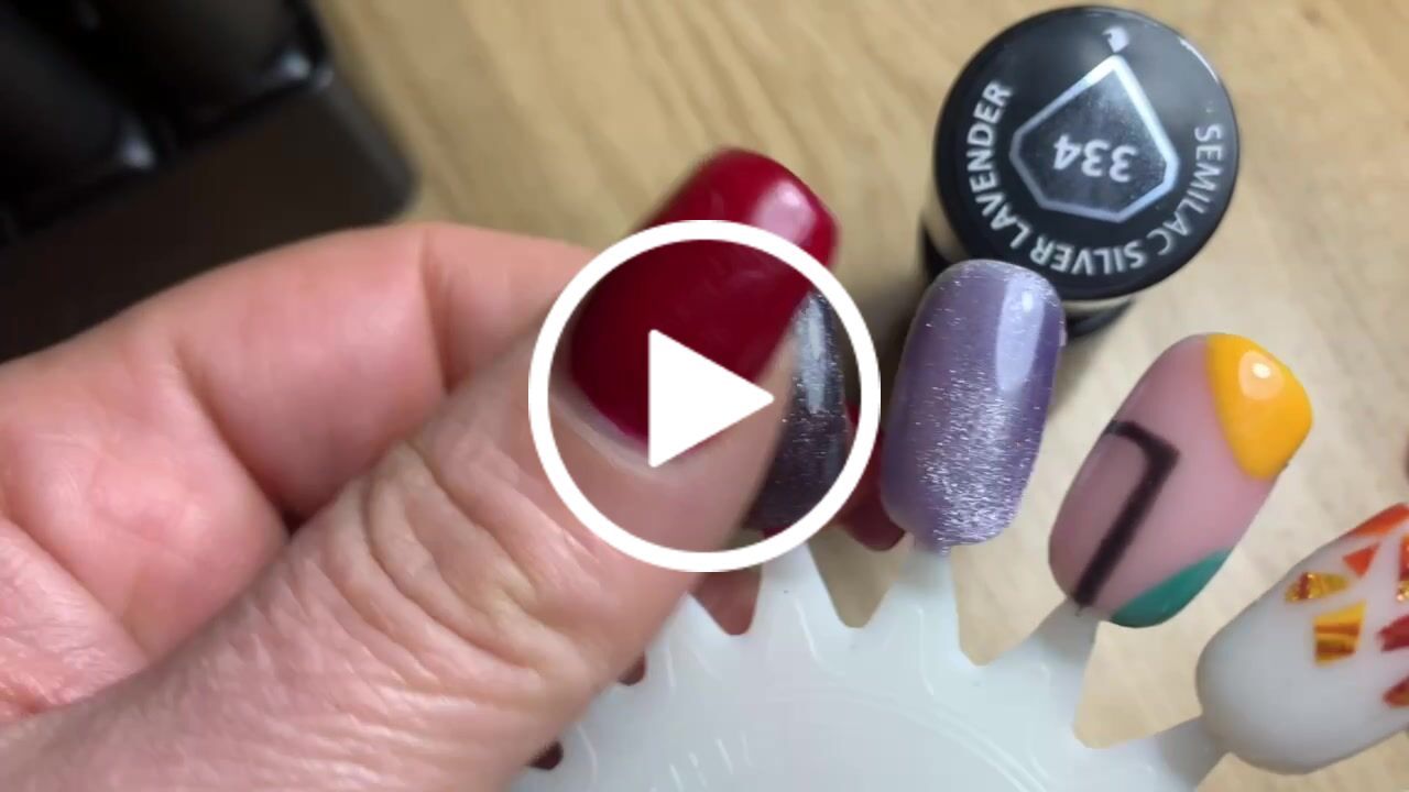 Customer video review of Semilac Cat Eye 334 Silver Lavender UV Gel Polish 7 ml