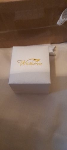 Customer photo review of Art Deco Solid 925 Sterling Silver Wedding Ring Set