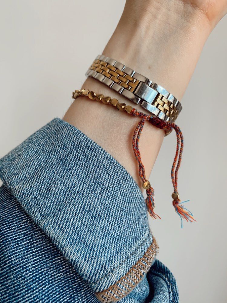 Customer photo review of Tibetan Lucky Copper Bracelet