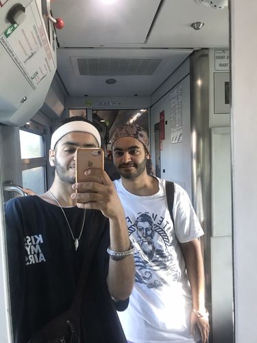 Customer photo review of T-shirt KMA "sneakers culture" OFF RED