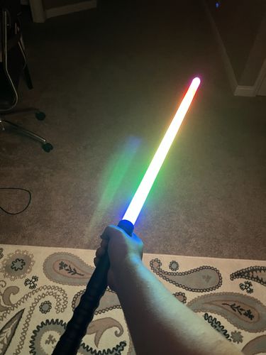 Customer photo review of The Long One lightsaber