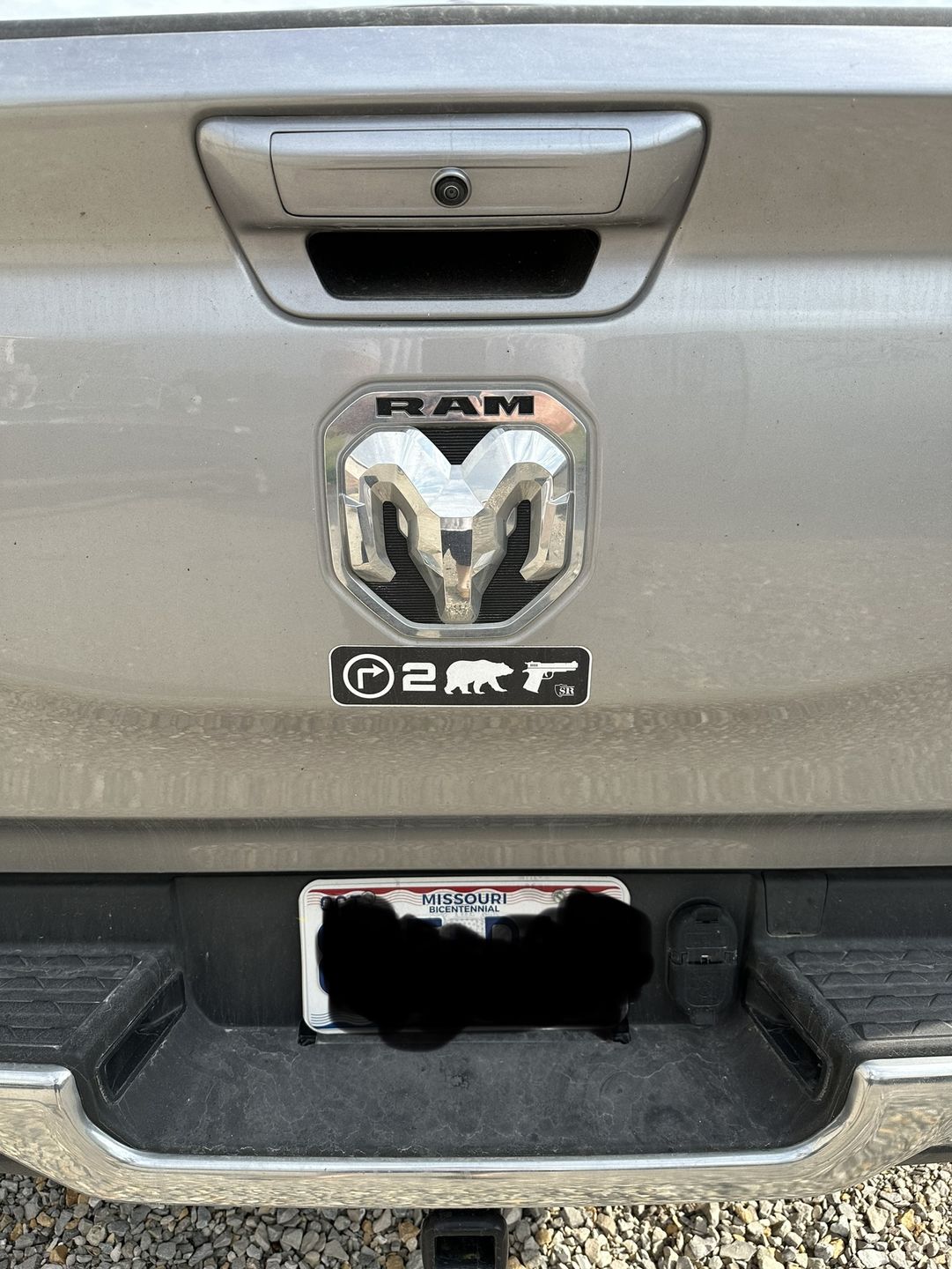Customer photo review of Right 2 Bear Arms Decal