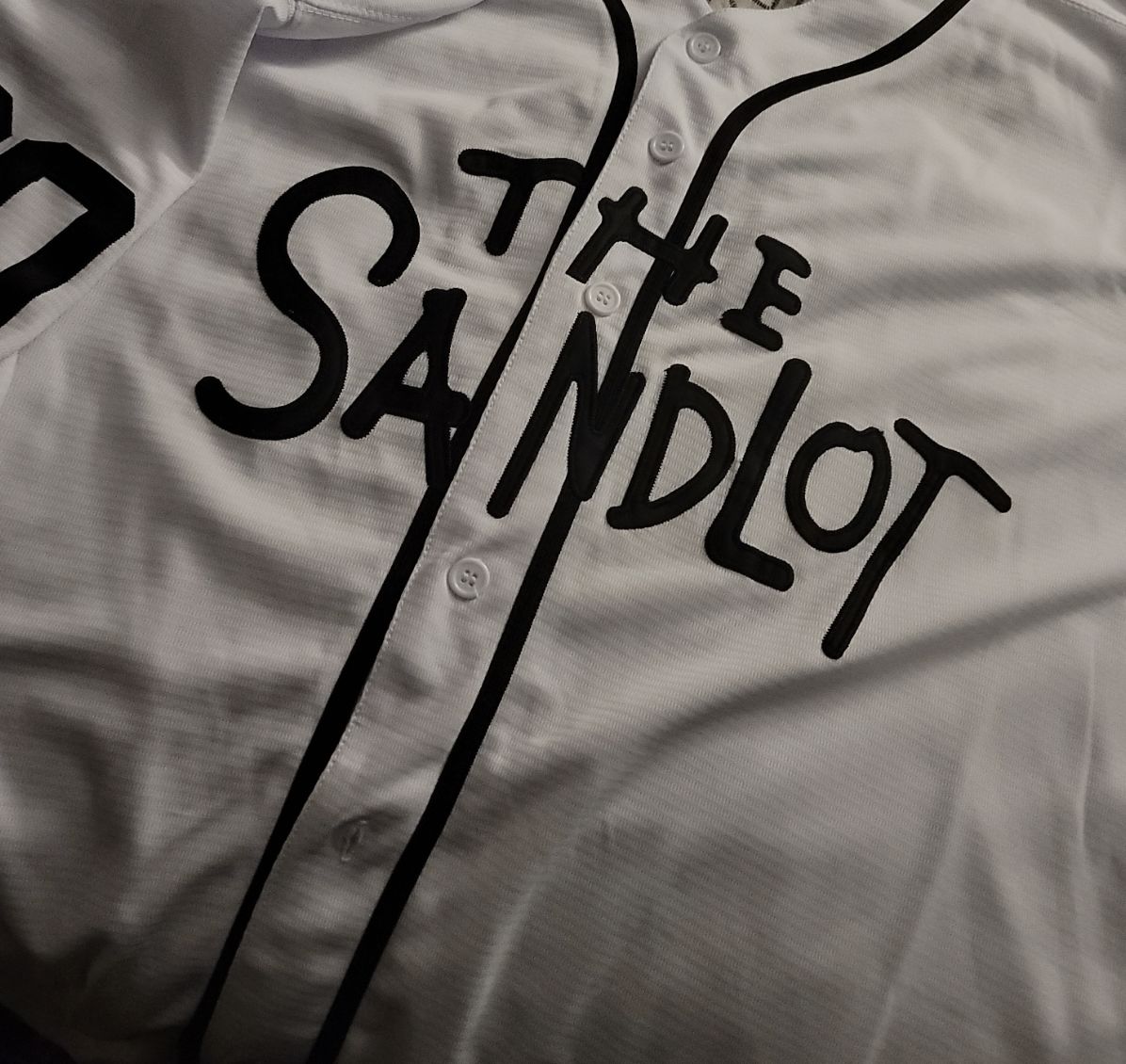 Customer photo review of The Sandlot Benny 'The Jet' Rodriguez Baseball Jersey
