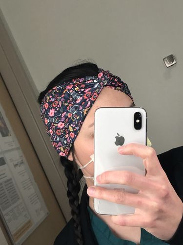 Customer photo review of Wide Twistband - Dancing Skeletons
