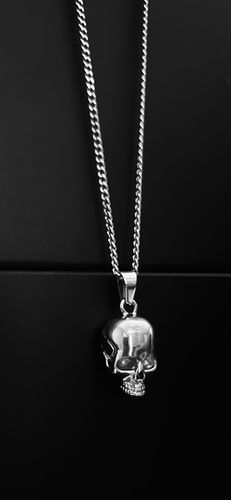 Customer photo review of Skull Pendant (Silver)
