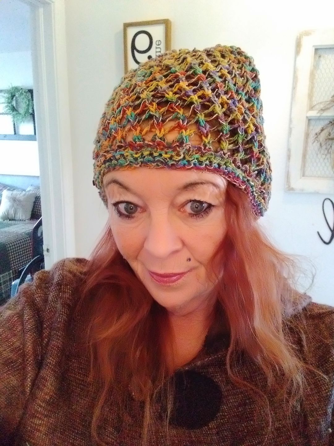 Customer photo review of Honeycomb Mushroom Hemp Hat