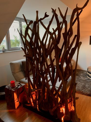 Customer photo review of Design Raumteiler mit Beleuchtung im Sockel