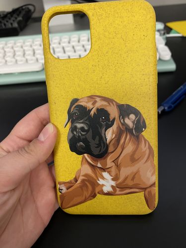 Customer photo review of Eco-Friendly Pet custom phone case