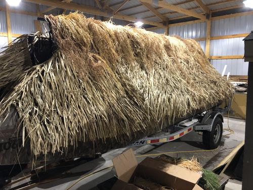Customer photo review of Hunting Blind Raffia Grass (Pack)
