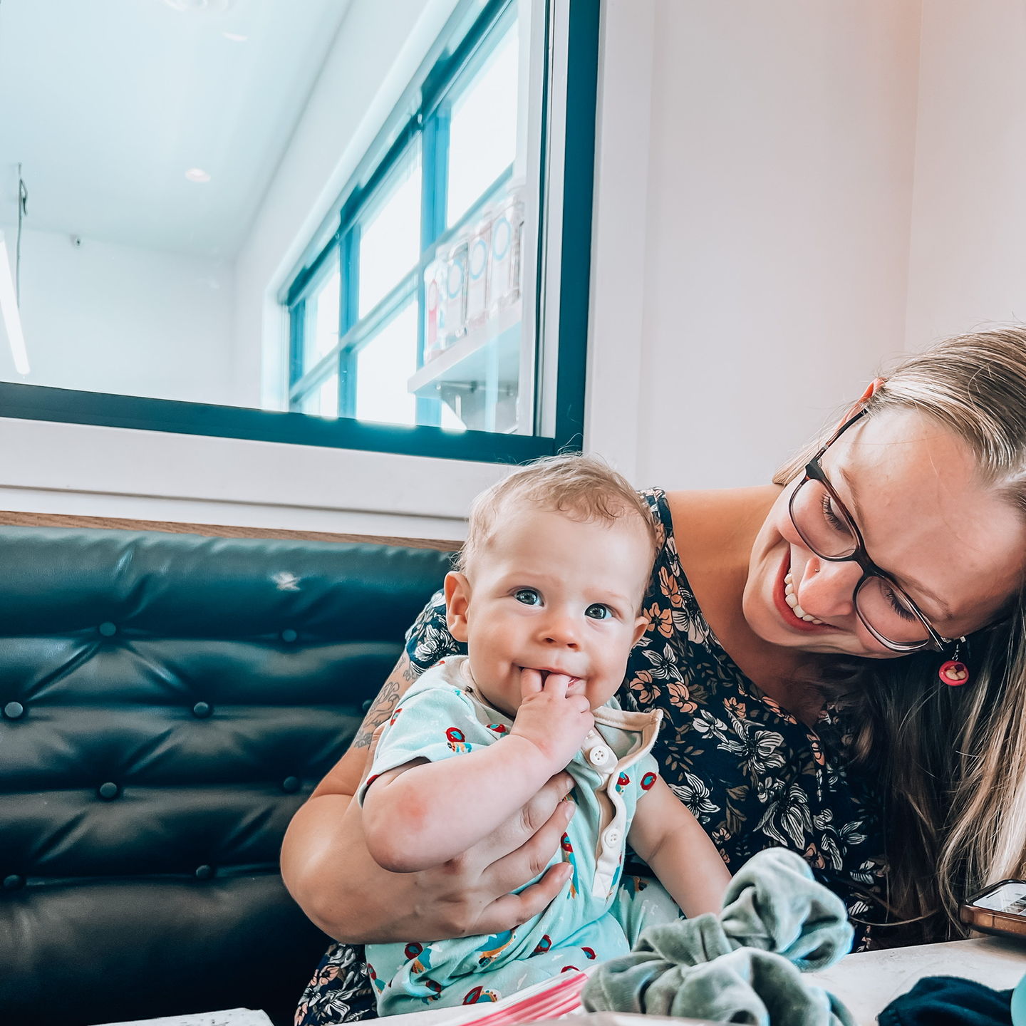 Customer photo review of Little Woodpecker Organic Shortie Romper