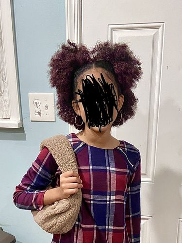 Customer photo review of Temporary Hair Color Gel - Cranberry