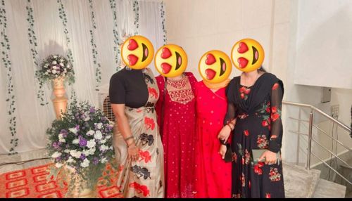 Customer photo review of Festive Red Angaraka Maxi