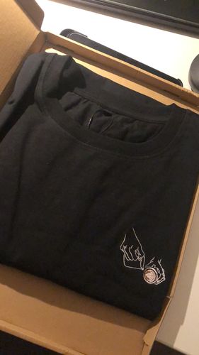 Customer photo review of Latte Art | Besticktes Organic Bio Baumwoll-T-Shirt