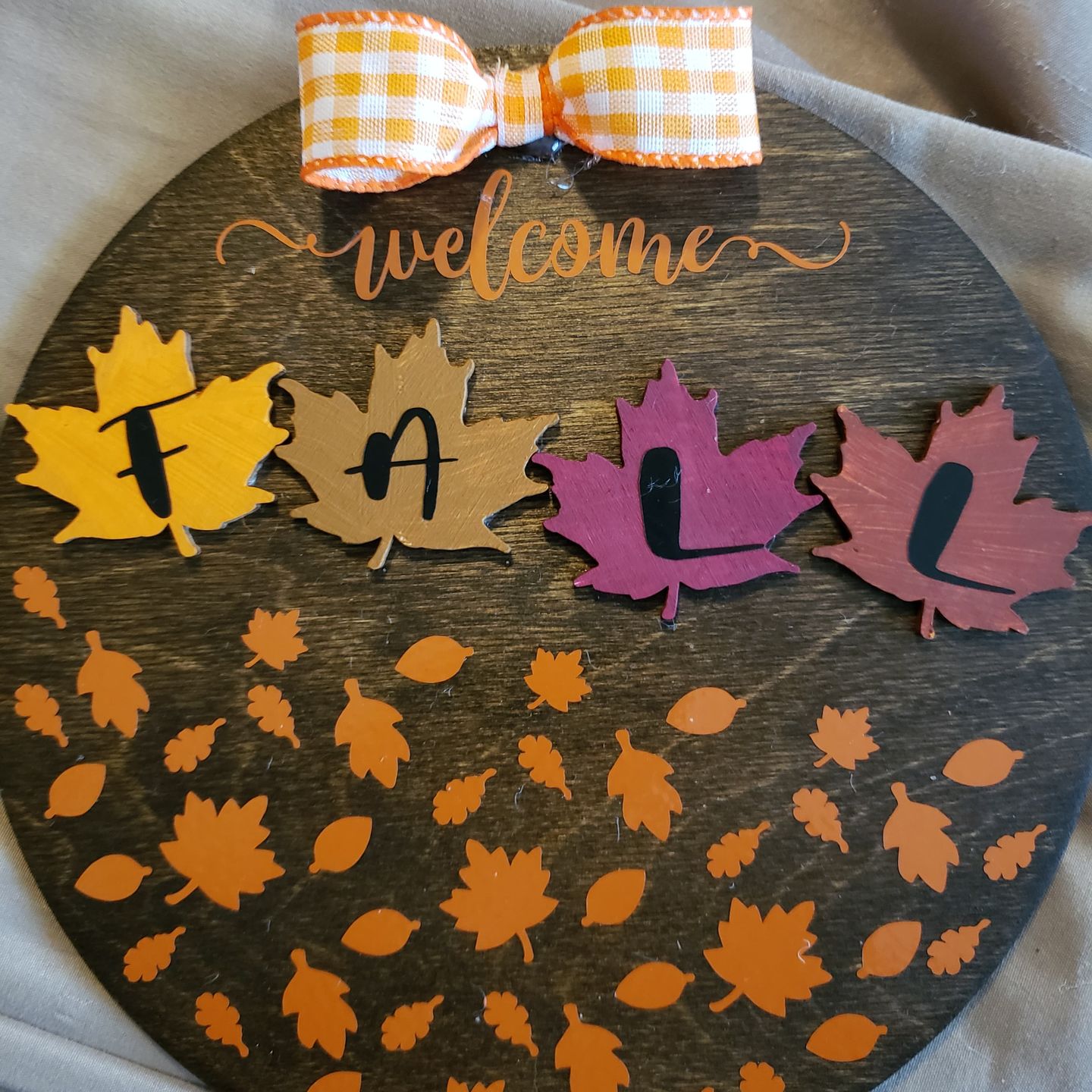 Customer photo review of Unfinished Wood Maple Leaf Shape - Craft - up to 36" DIY