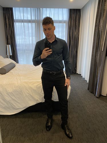 Customer photo review of IQ Slim Fit Pants - Black