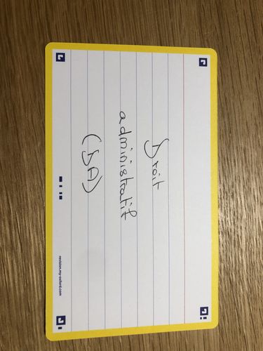 Avis photo d'un client sur Flashcards FLASH 2.0 OXFORD # 80 cartes 7,5 x 12,5 cm - ligné
