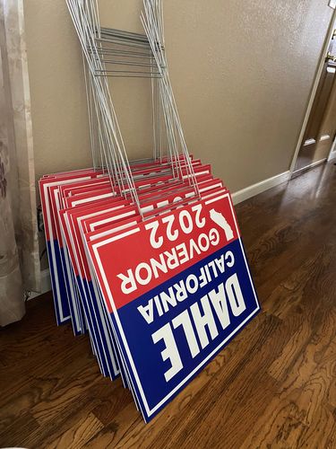 Customer photo review of Brian Dahle For California Governor Yard Sign