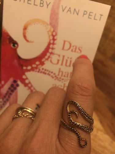 Customer photo review of Stainless Steel Octopus Ring