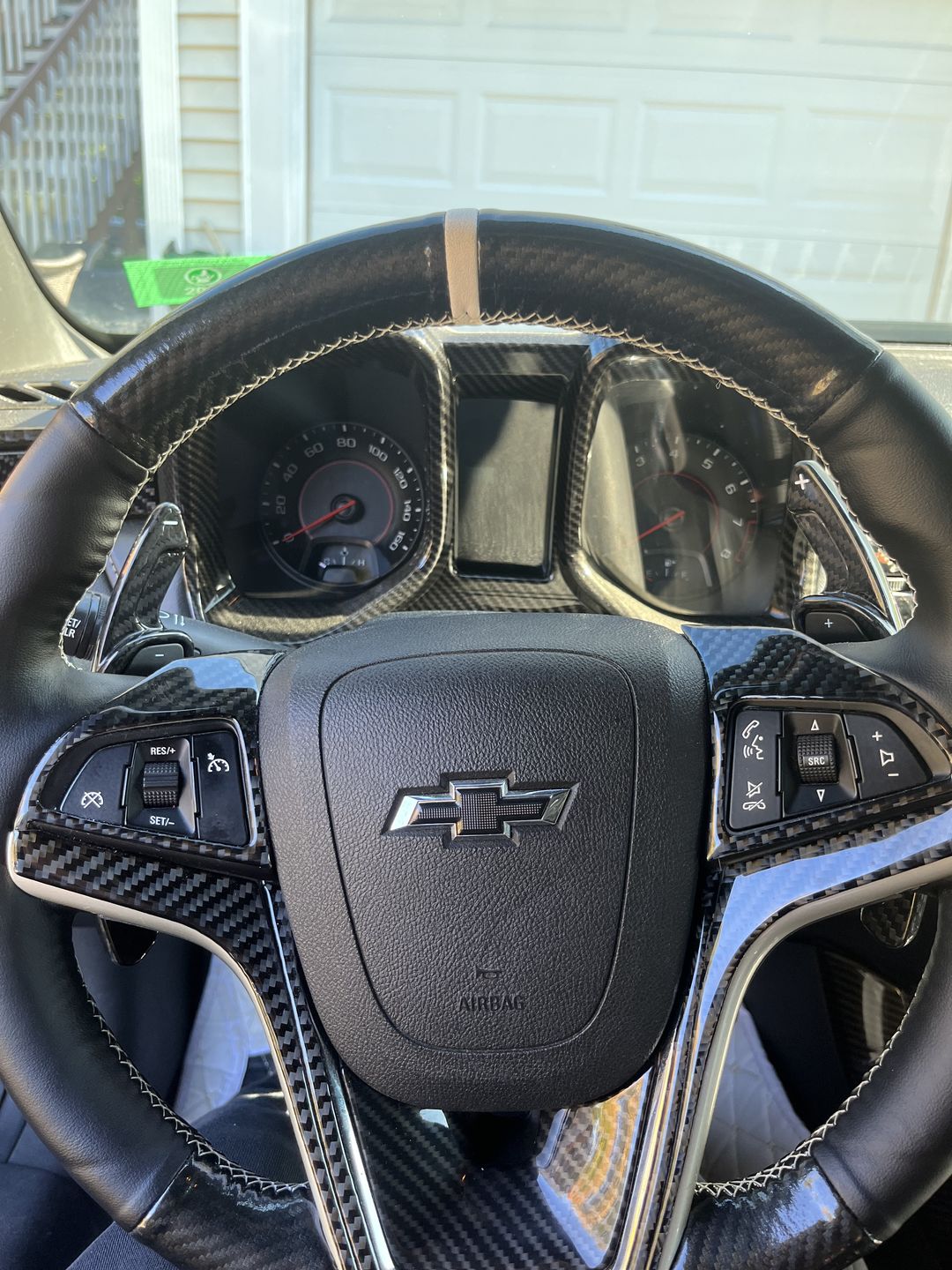 Customer photo review of Carbon Fiber Paddle Shifter Extension | 2012-2015 Chevy 5th Gen Camaro