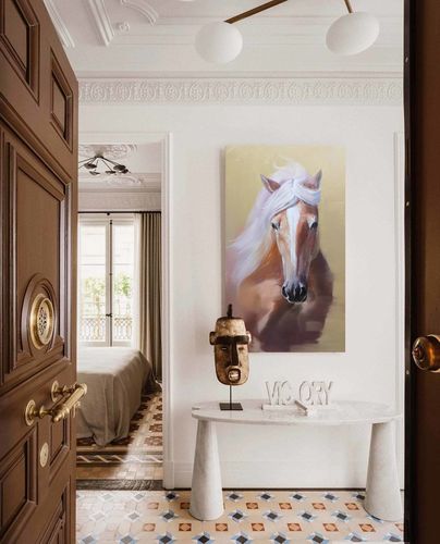 Customer photo review of Brown Horse Portrait Art #ANH12