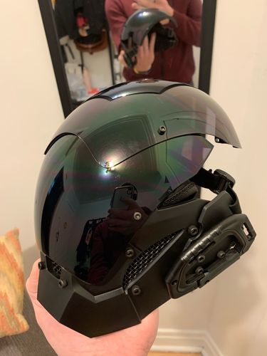 Customer photo review of Sci-Fi Techwear Mask