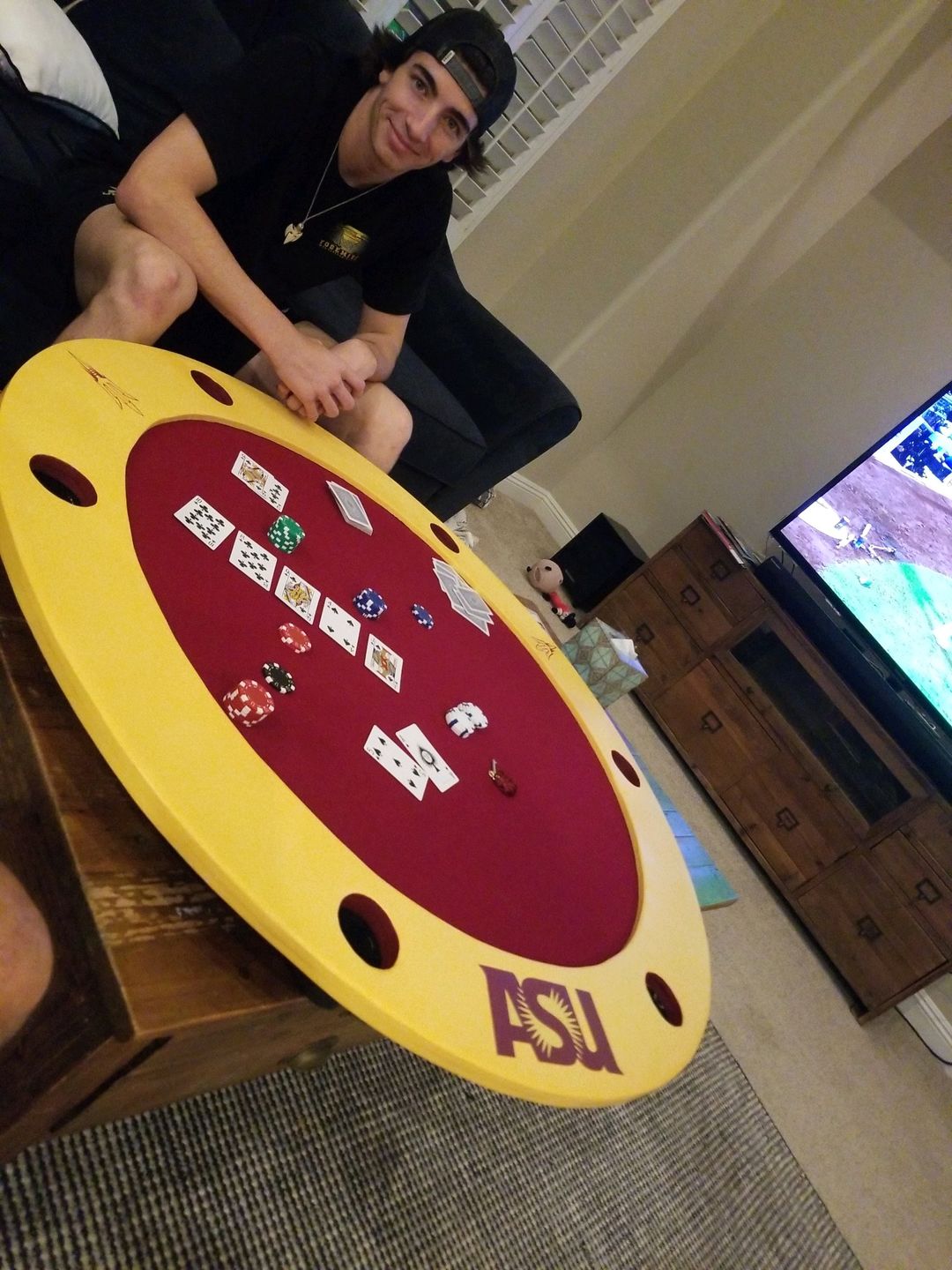 Customer photo review of Poker/Card Table Felt
