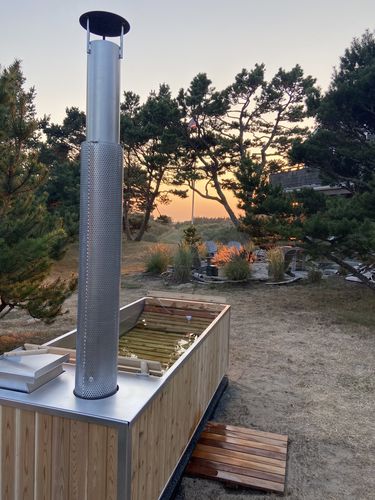 Customer photo review of Wood Burning Hot Tub