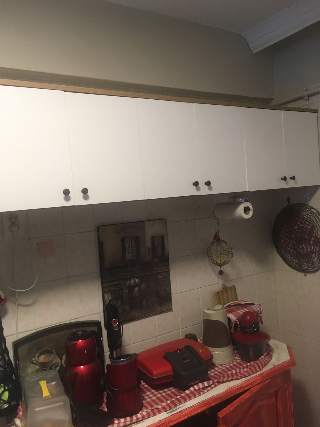 Customer photo review of Rani EA103 Portmanto Üst Modülü Çok Amaçlı Dolap Sepet Ceviz - Beyaz