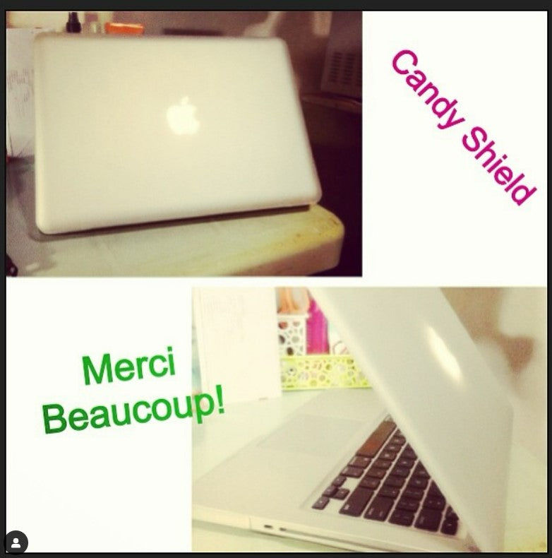 Customer photo review of Clear Frost Macbook Case