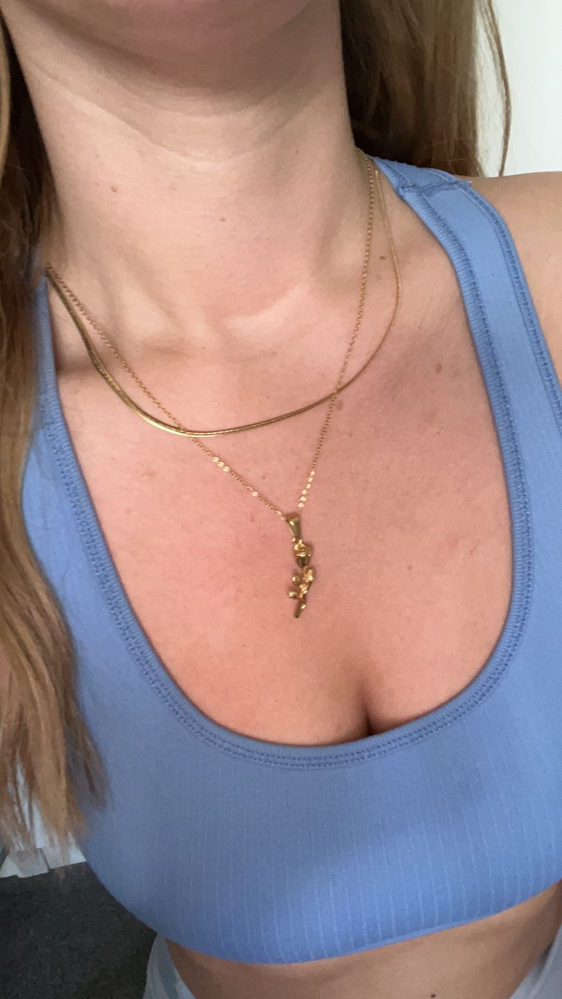 Customer photo review of Manasa necklace (length selection)