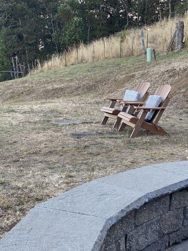 Customer photo review of DuraWeather Poly® King Size Folding Adirondack Chair with Built-in Cup Holders (24+ Color Options!)