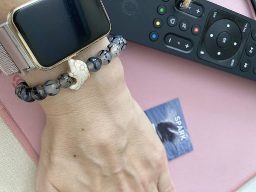 Customer photo review of "Shark" tracking bracelet