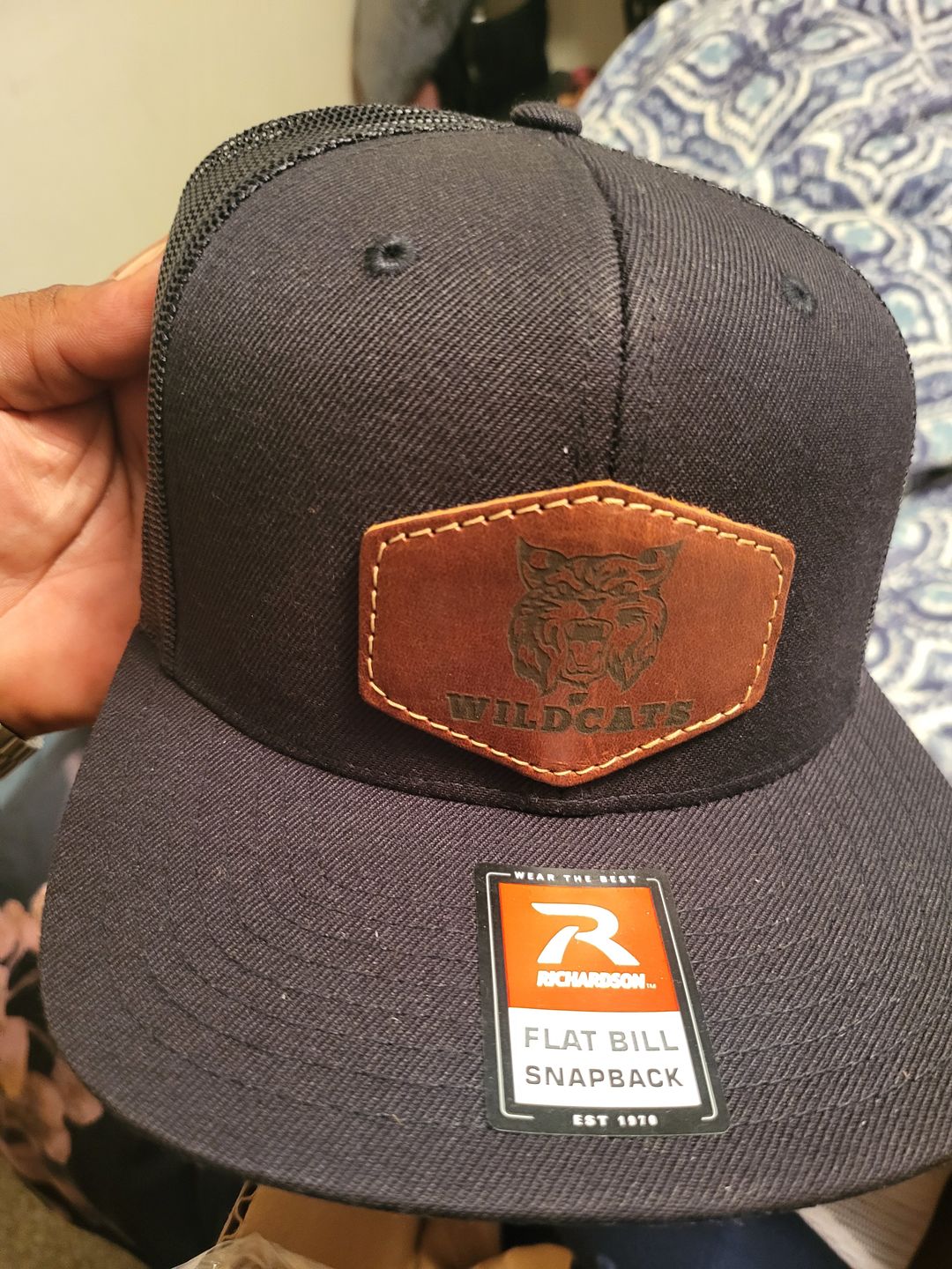 Customer photo review of Richardson 511 Custom Leather Patch Hat