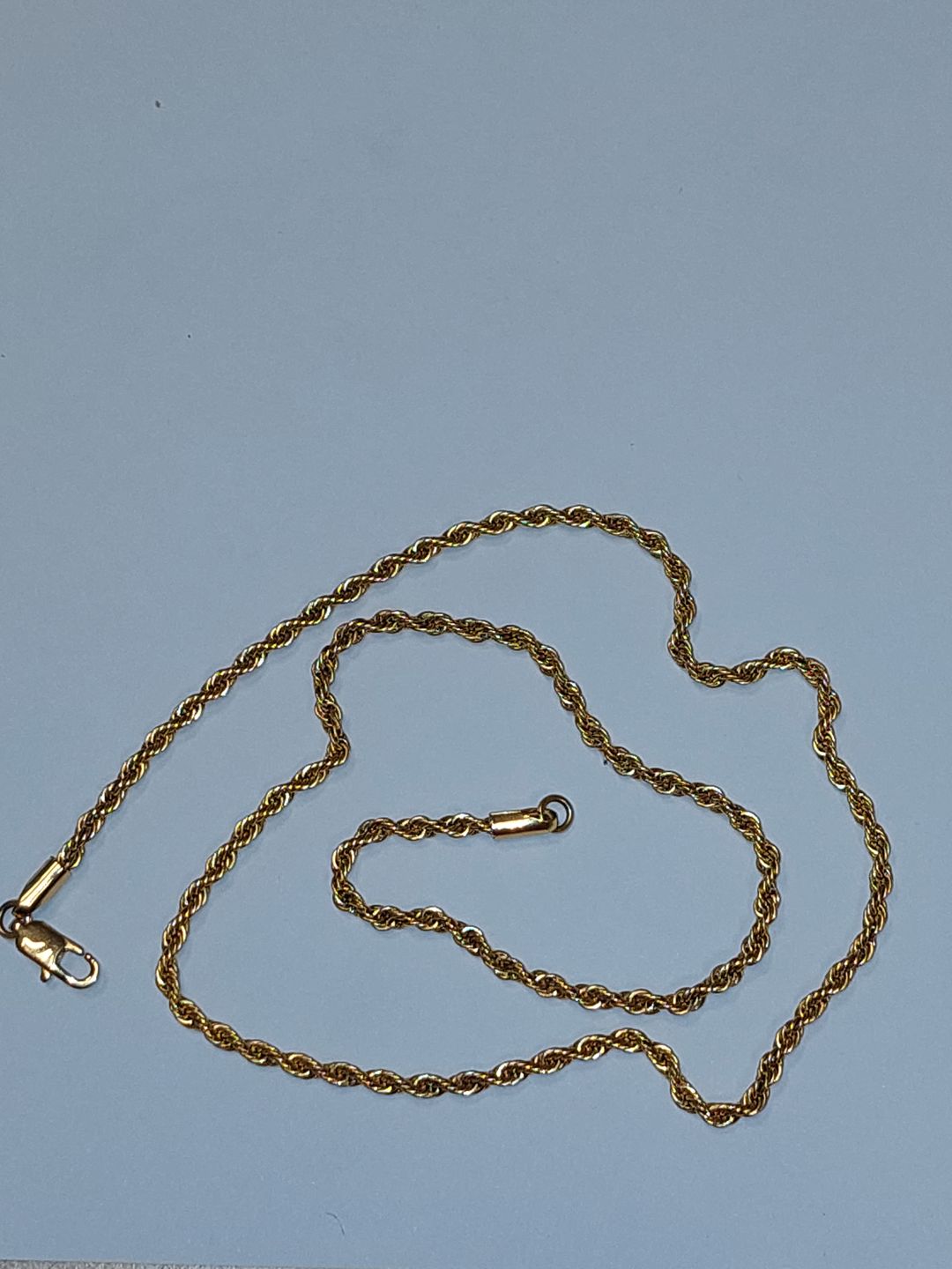 Customer photo review of CLEAN ROPE BRACELET. - 3MM WHITE GOLD