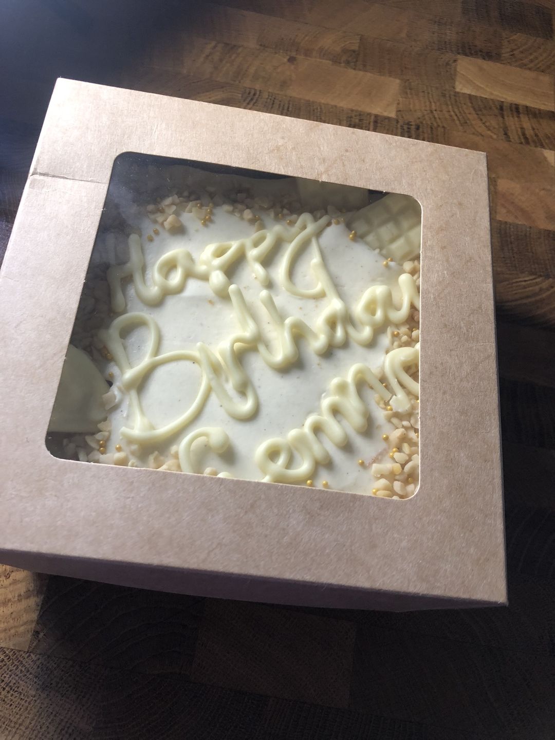 Customer photo review of Premium Cardboard Takeaway Boxes With Cellulose Clear Window Lid