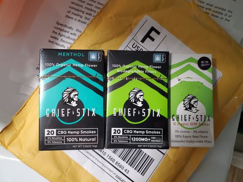 Customer photo review of Chief Stix Hemp Smokes Original (10ct/pack)
