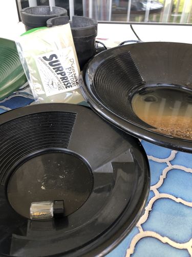 Customer photo review of Treasure Paydirt Surprise '300 GRAM GOLD HUNT' - Gold Paydirt Panning Concentrates