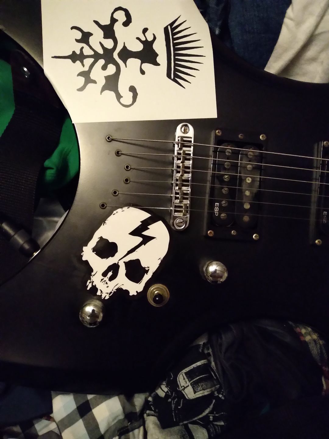 Customer photo review of SKULL LOGO STICKER