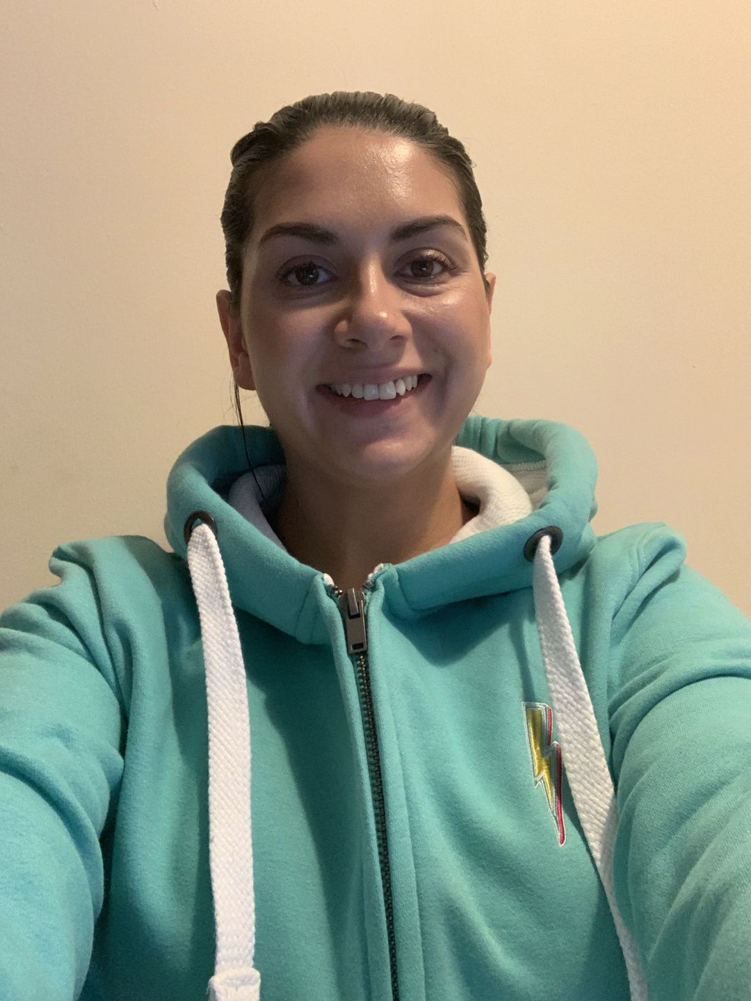 Customer photo review of Luxe Lightning Bolt Zip Up Hoodie