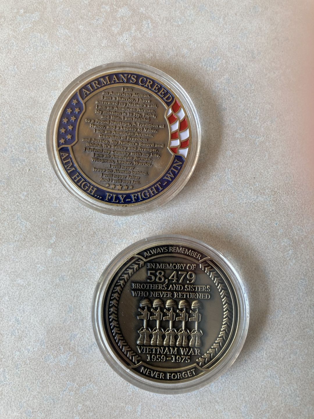 Customer photo review of Vietnam Veteran Coin