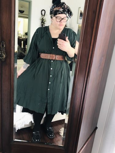Customer photo review of Novella Dress Forest