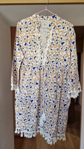 Customer photo review of Tassel Beach V Neck Vintage Floral Print Dress