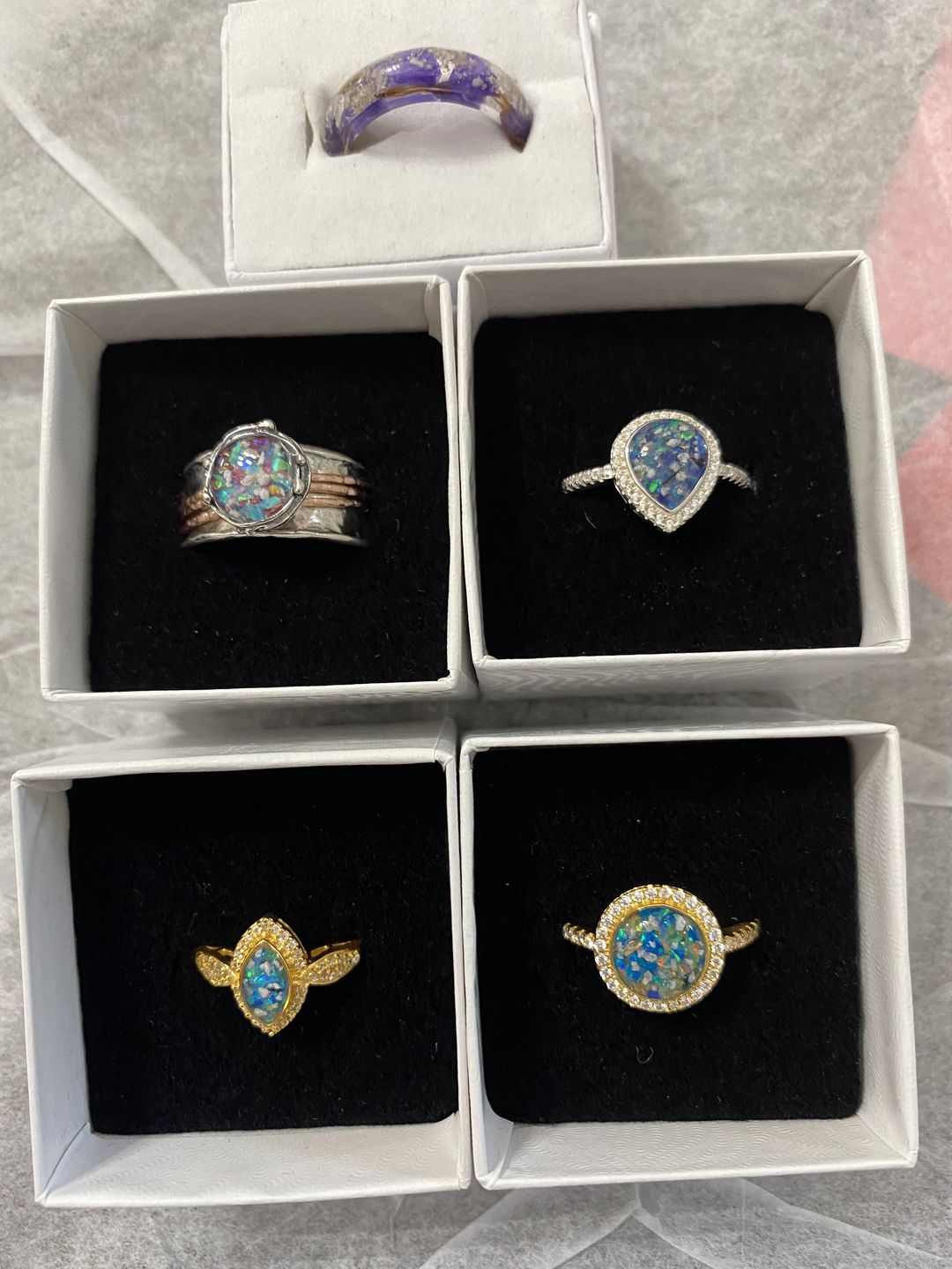 Customer photo review of Two Tone Spin Ring