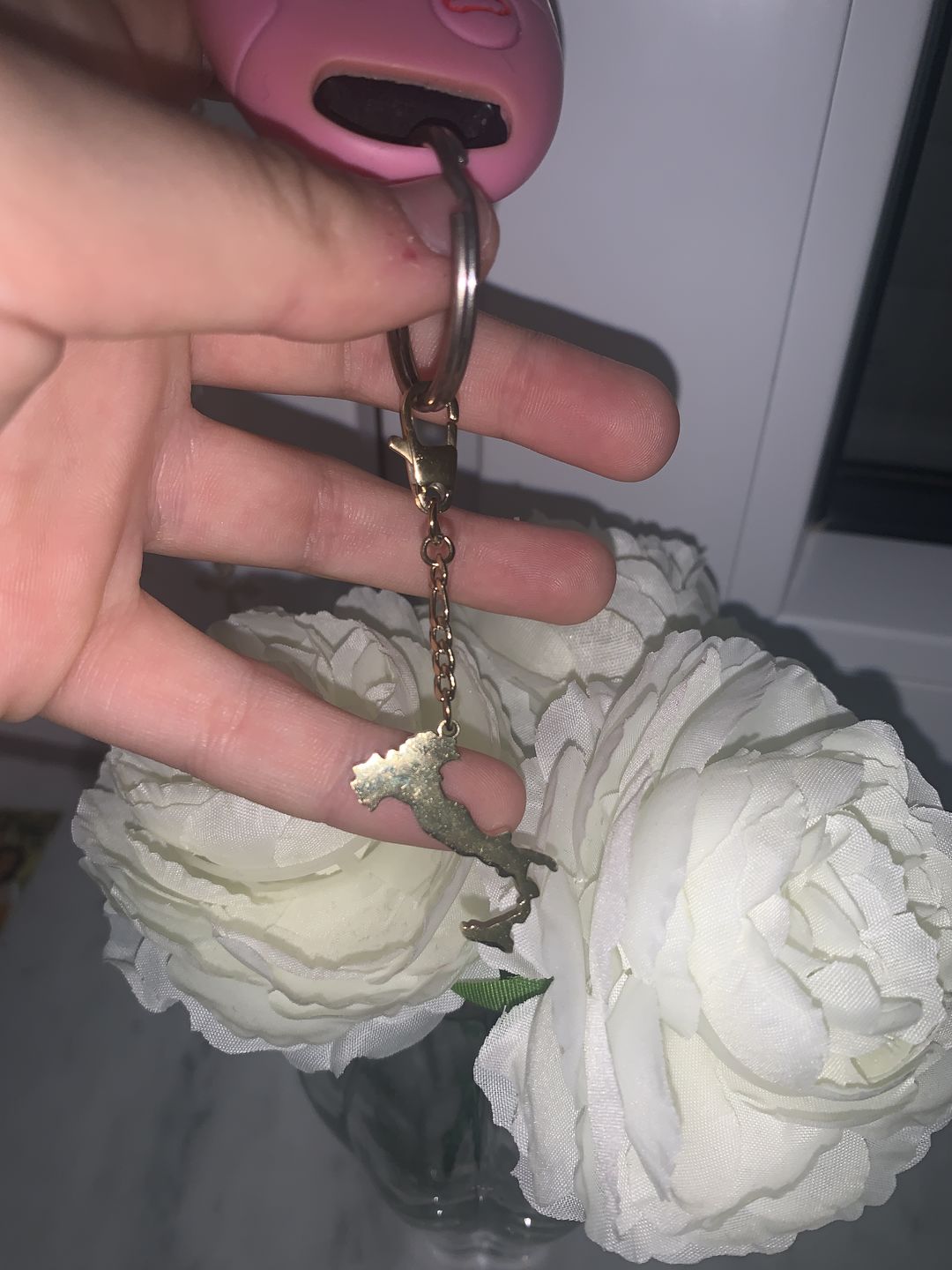 Customer photo review of Nations Schlüssel Anhänger | 18K vergoldet