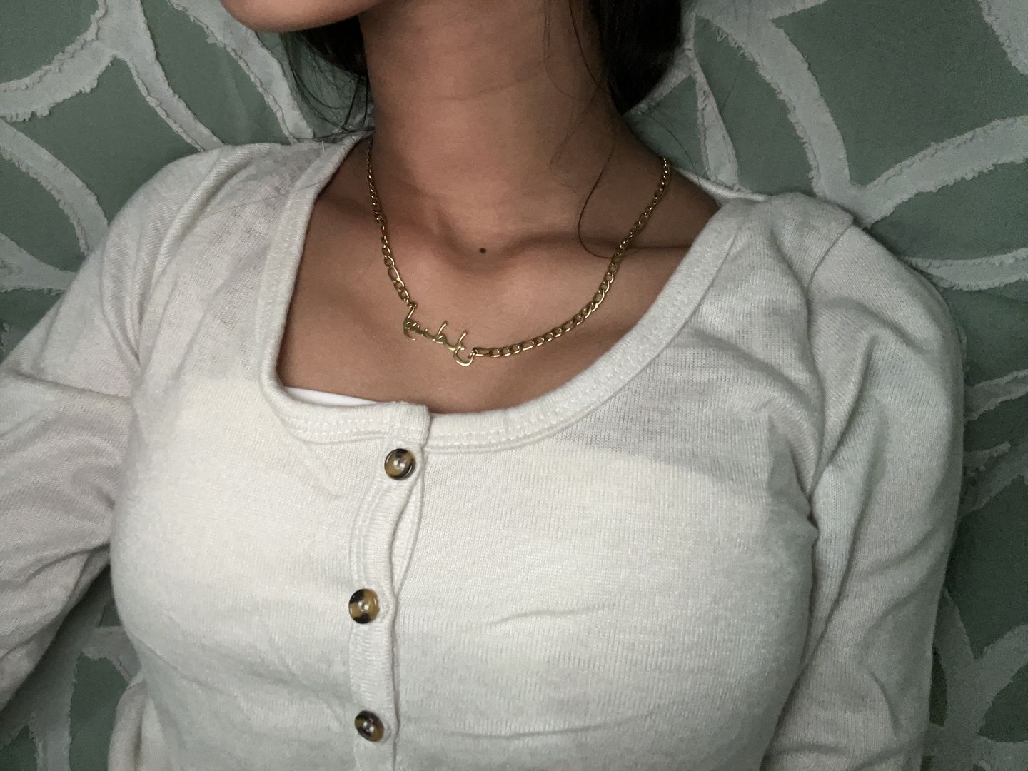Customer photo review of Arabic Name Necklace