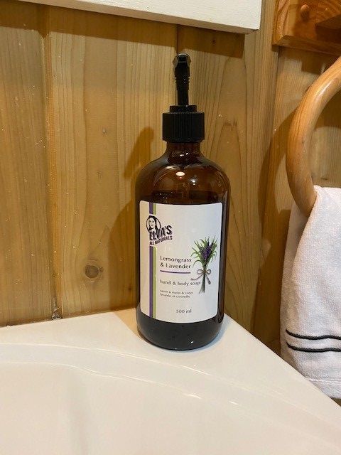 Customer photo review of Lemongrass & Lavender Hand & Body Soap