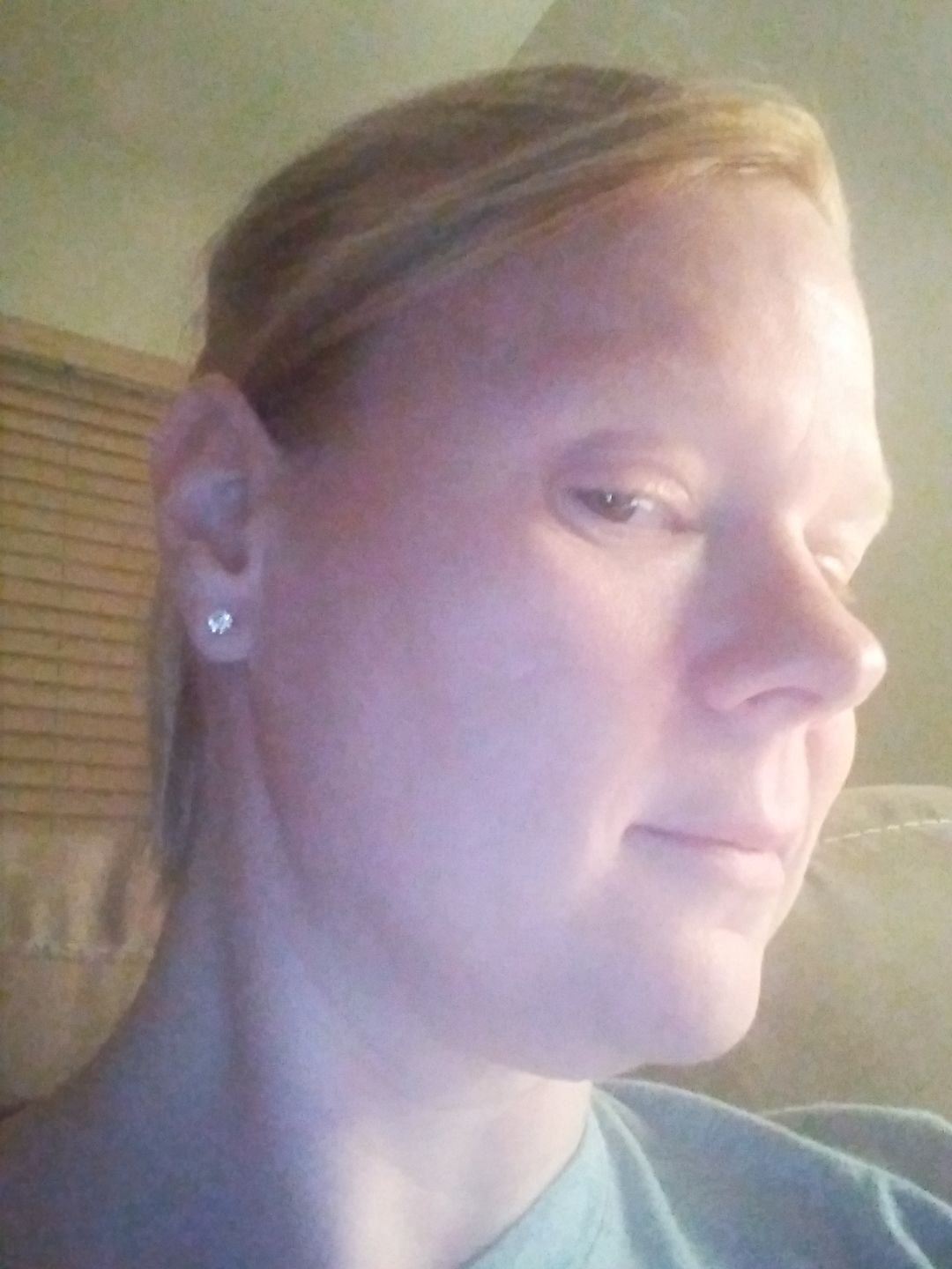Customer photo review of Solitaire CZ Stud Earrings in Sterling Silver